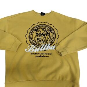 H&M Men's Bullbar Boxing Club and Gym Logo‎ Athletic Oversized Sweatshirt size M